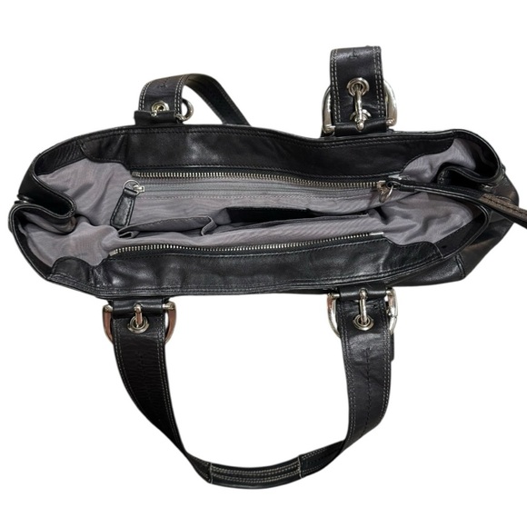 COACH Black Pleated Leather Soho Shoulder Bag F13732 – Y2K Vintage Elegance - Picture 5 of 12